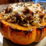 Sausage and Wild Rice Stuffed Pumpkin Recipe - A Flavor Explosion 8 Sausage and Wild Rice Stuffed Pumpkin