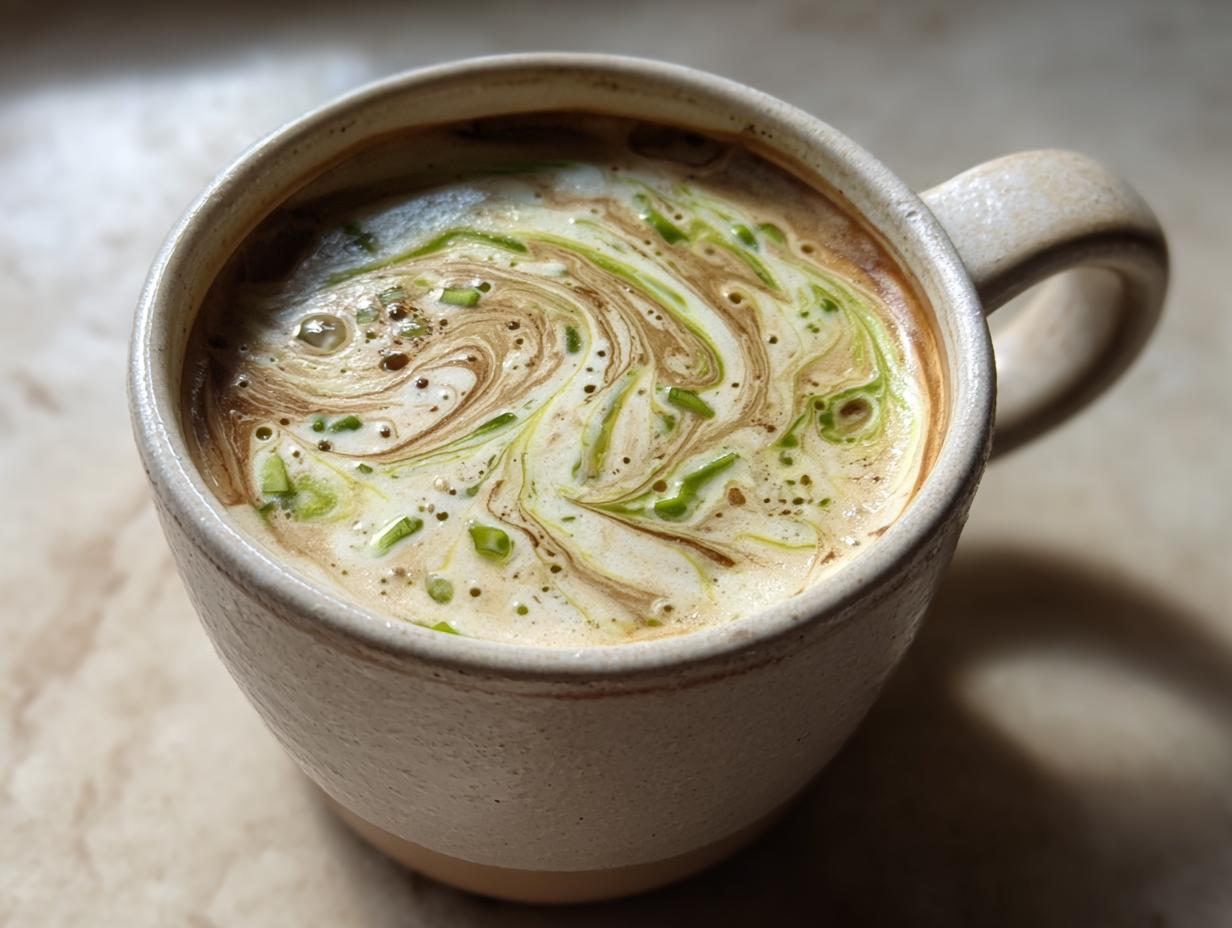 Scallion Latte