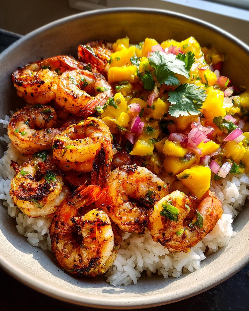 Spicy Shrimp Taco Bowls with Mango Salsa in 30 Minutes 5 Shrimp Taco Bowls with Mango Salsa - detail 1