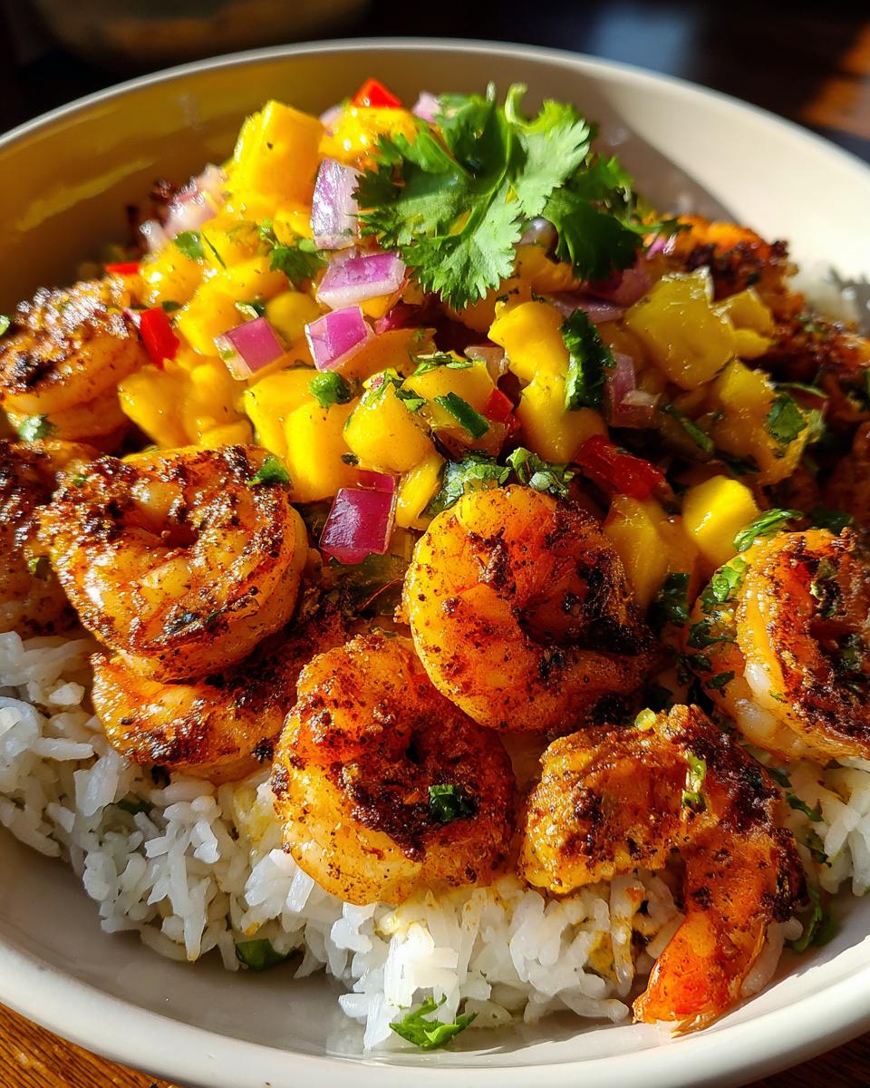 Spicy Shrimp Taco Bowls with Mango Salsa in 30 Minutes 6 Shrimp Taco Bowls with Mango Salsa - detail 2