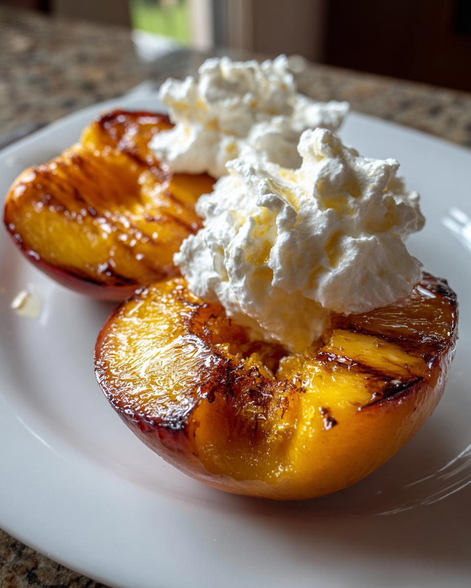 Irresistible Smoked Peaches & Cream Recipe That Melts Hearts (4 Ingredients) 5 Smoked Peaches & Cream - detail 2