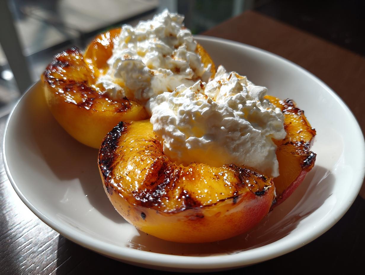 Smoked Peaches & Cream