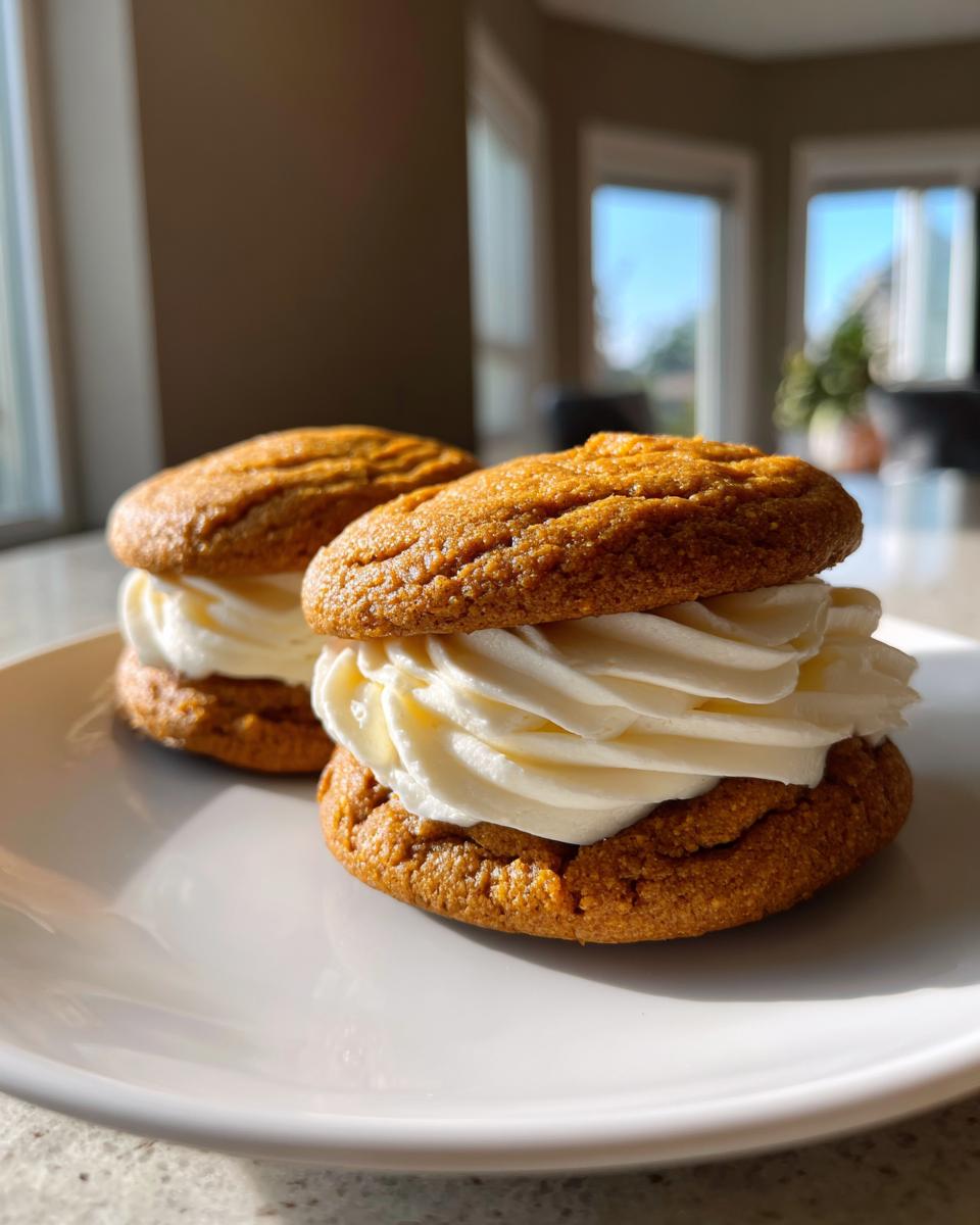 Soft Pumpkin Cookies with Cream Cheese Frosting - detail 3