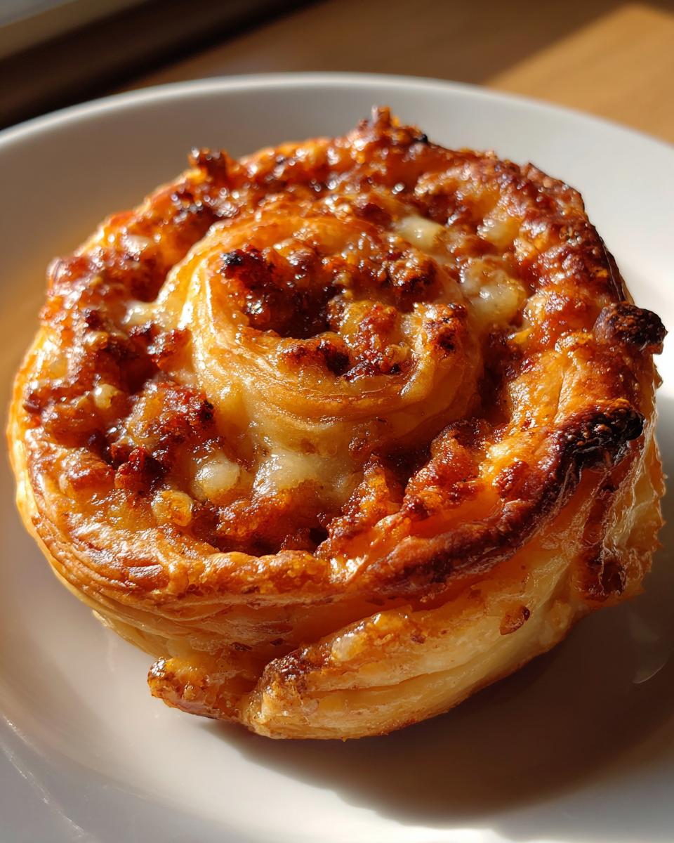 Spicy Chorizo and Cheese Pinwheels - detail 1