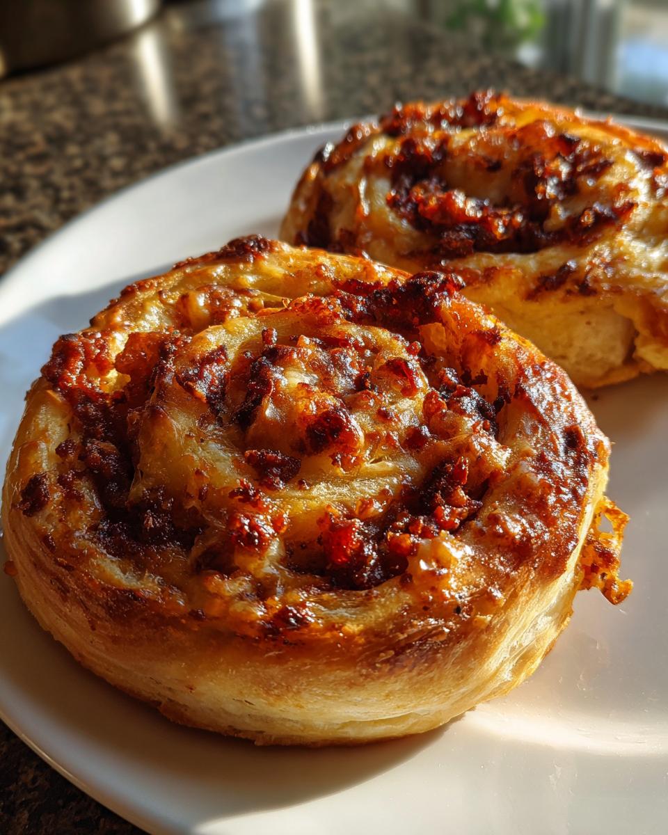 Spicy Chorizo and Cheese Pinwheels - detail 3