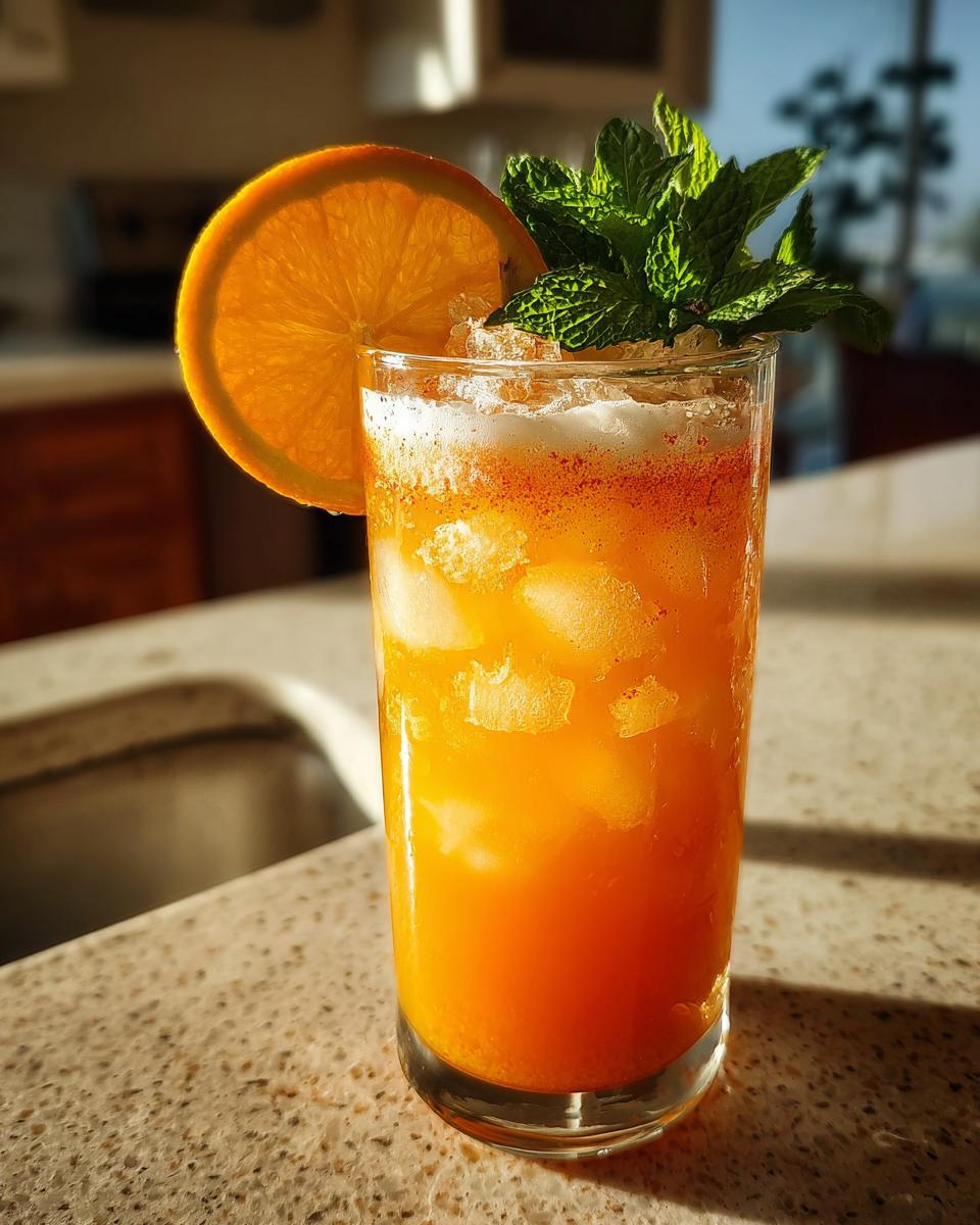 Spicy Coconut Orange Mocktail - detail 1