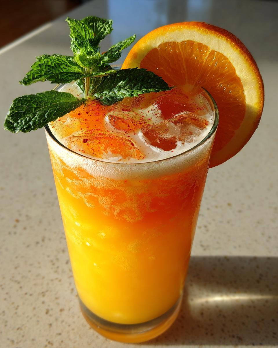 Spicy Coconut Orange Mocktail - detail 2
