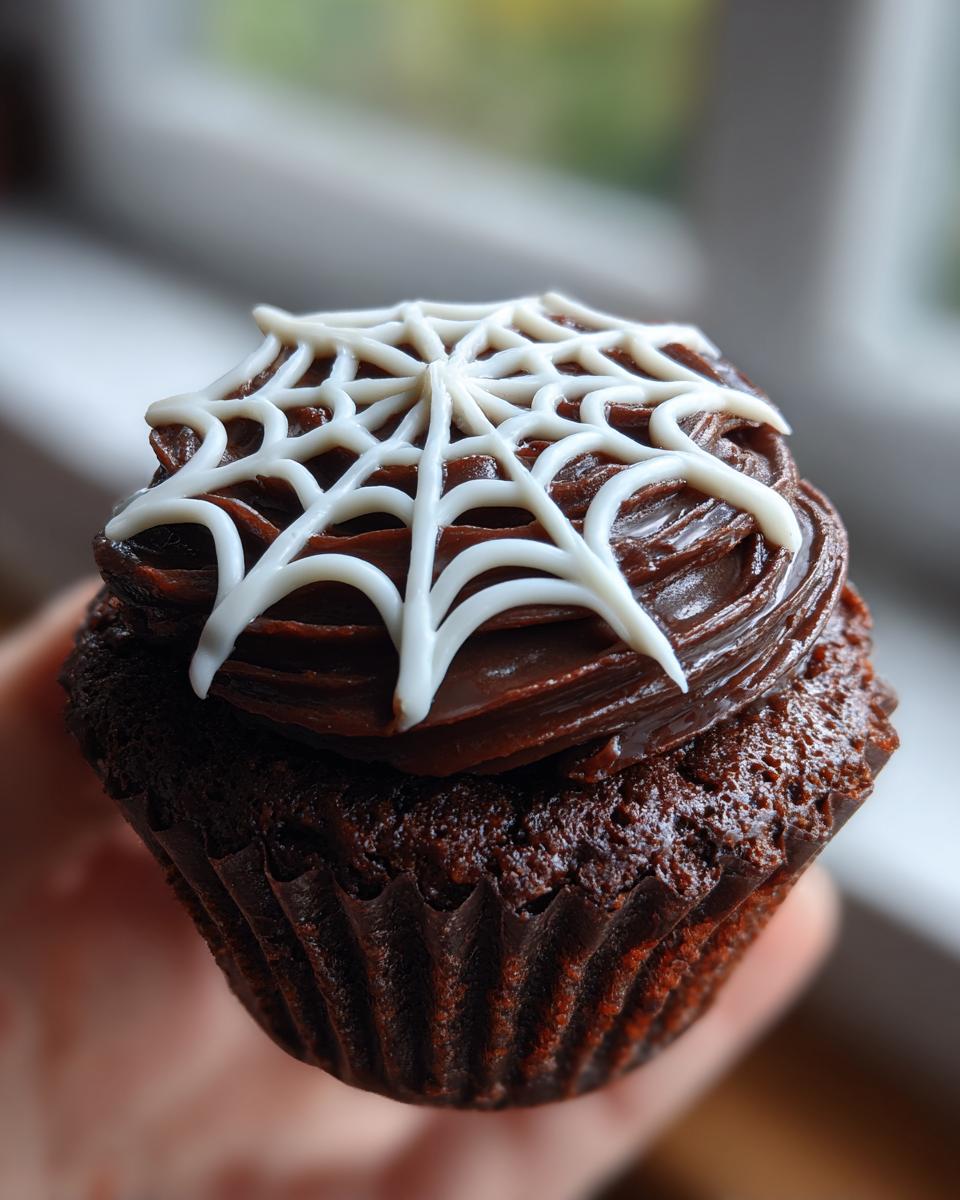 Spider Web Cupcakes: Hauntingly Delicious 3-Step Treats 7 Spider Web Cupcakes - detail 4