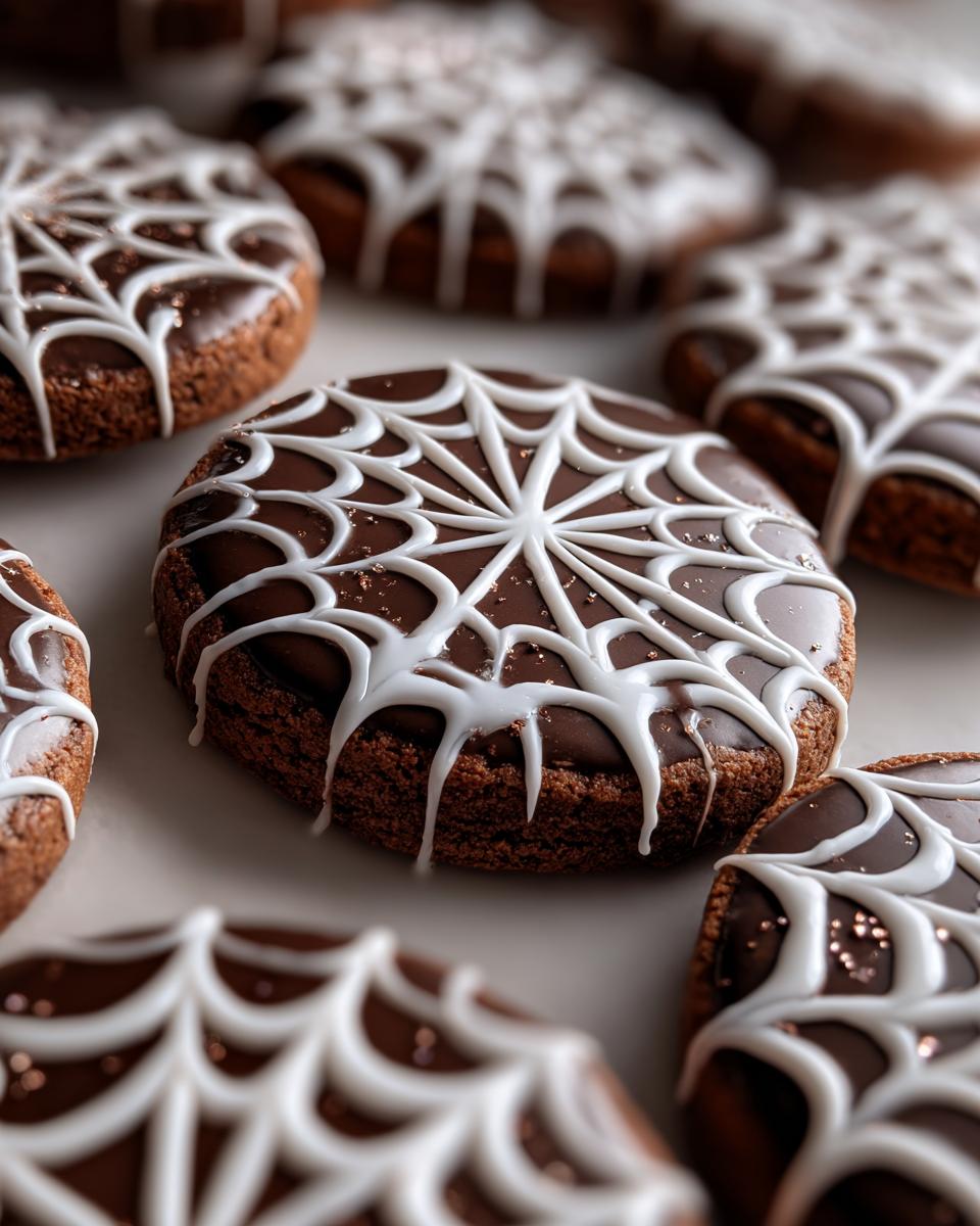 Creepy Spider Web Iced Cookies Kids Devour in 2 Bites 5 Spider Web Iced Cookies - detail 1