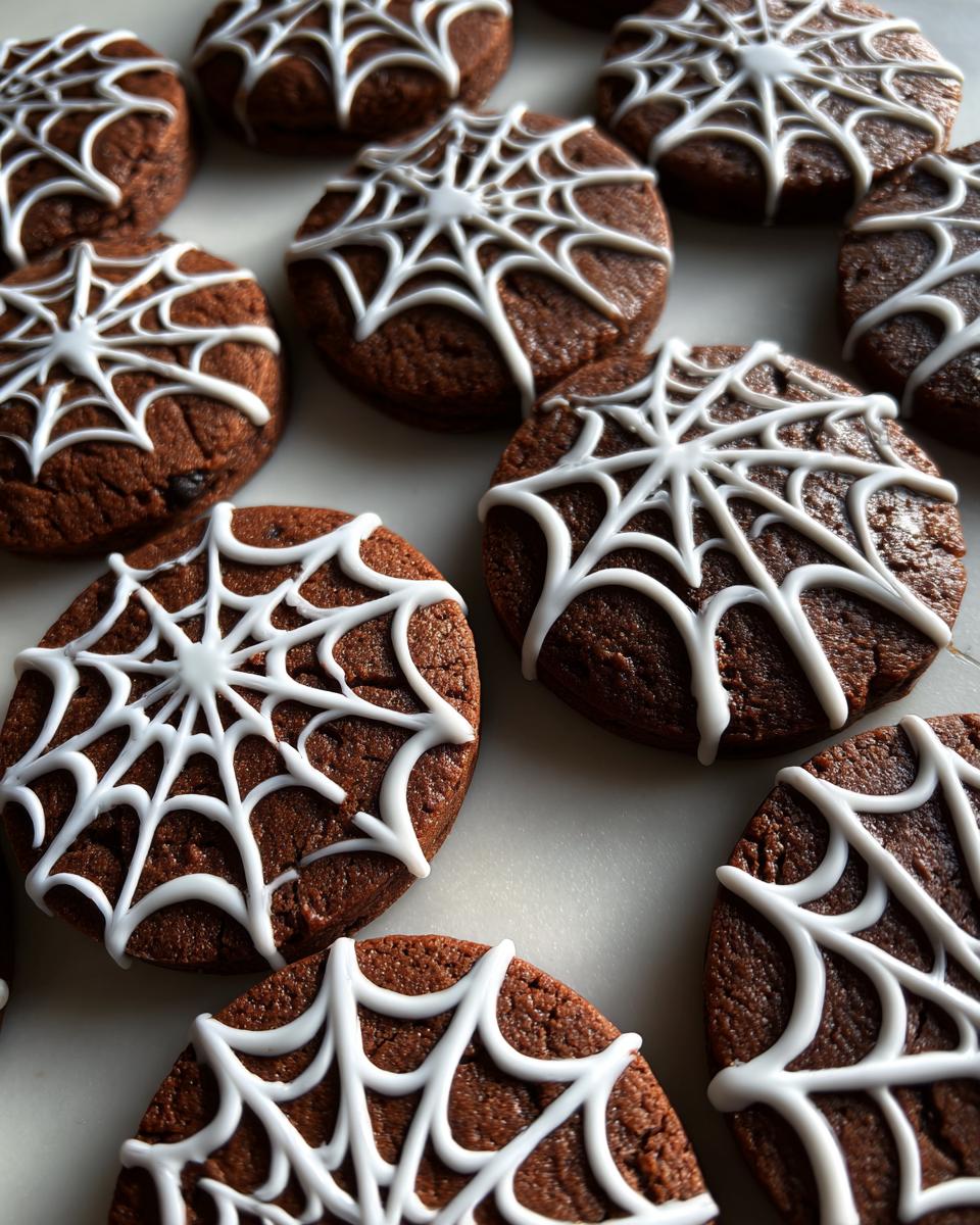 Creepy Spider Web Iced Cookies Kids Devour in 2 Bites 6 Spider Web Iced Cookies - detail 2