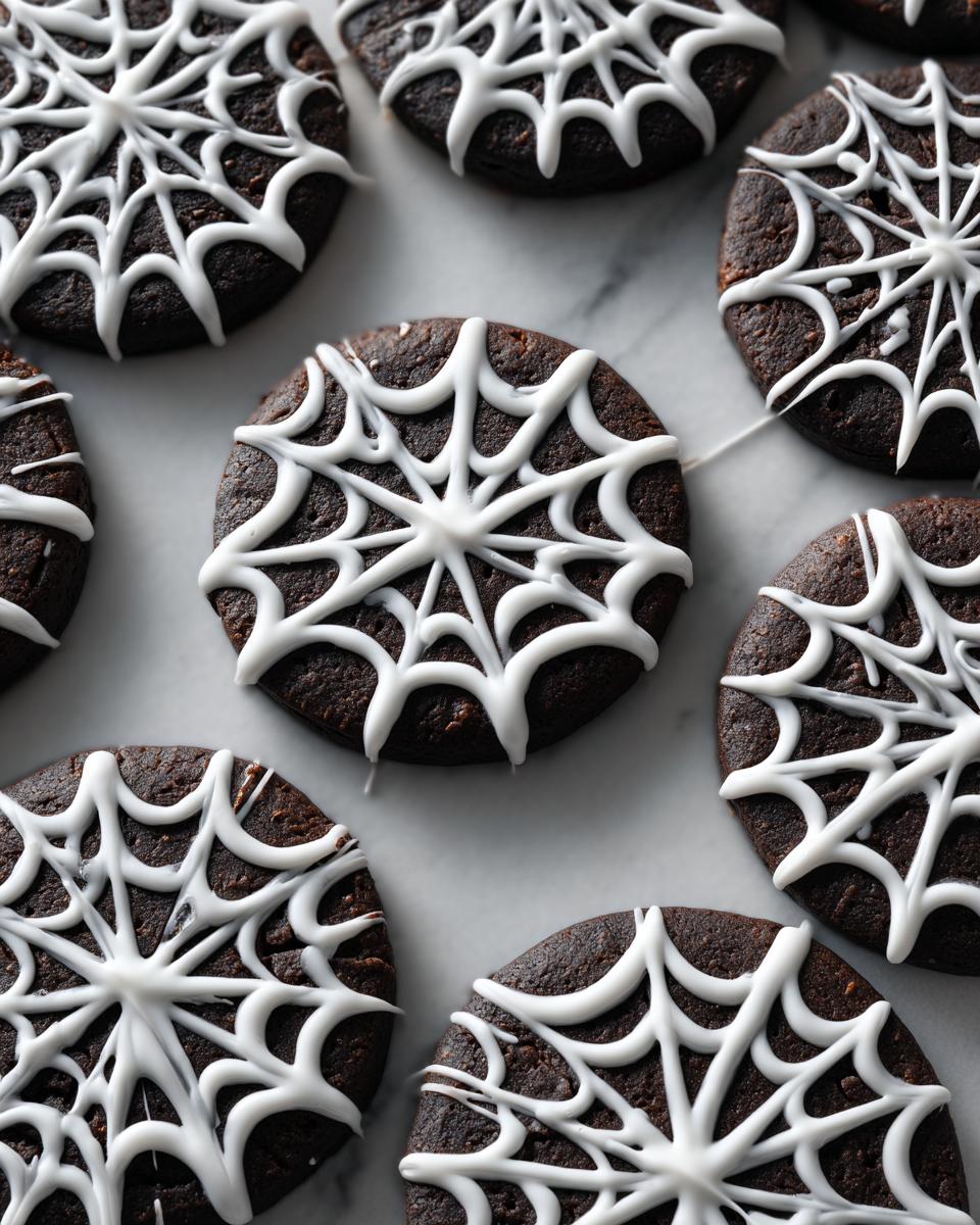 Creepy Spider Web Iced Cookies Kids Devour in 2 Bites 7 Spider Web Iced Cookies - detail 3