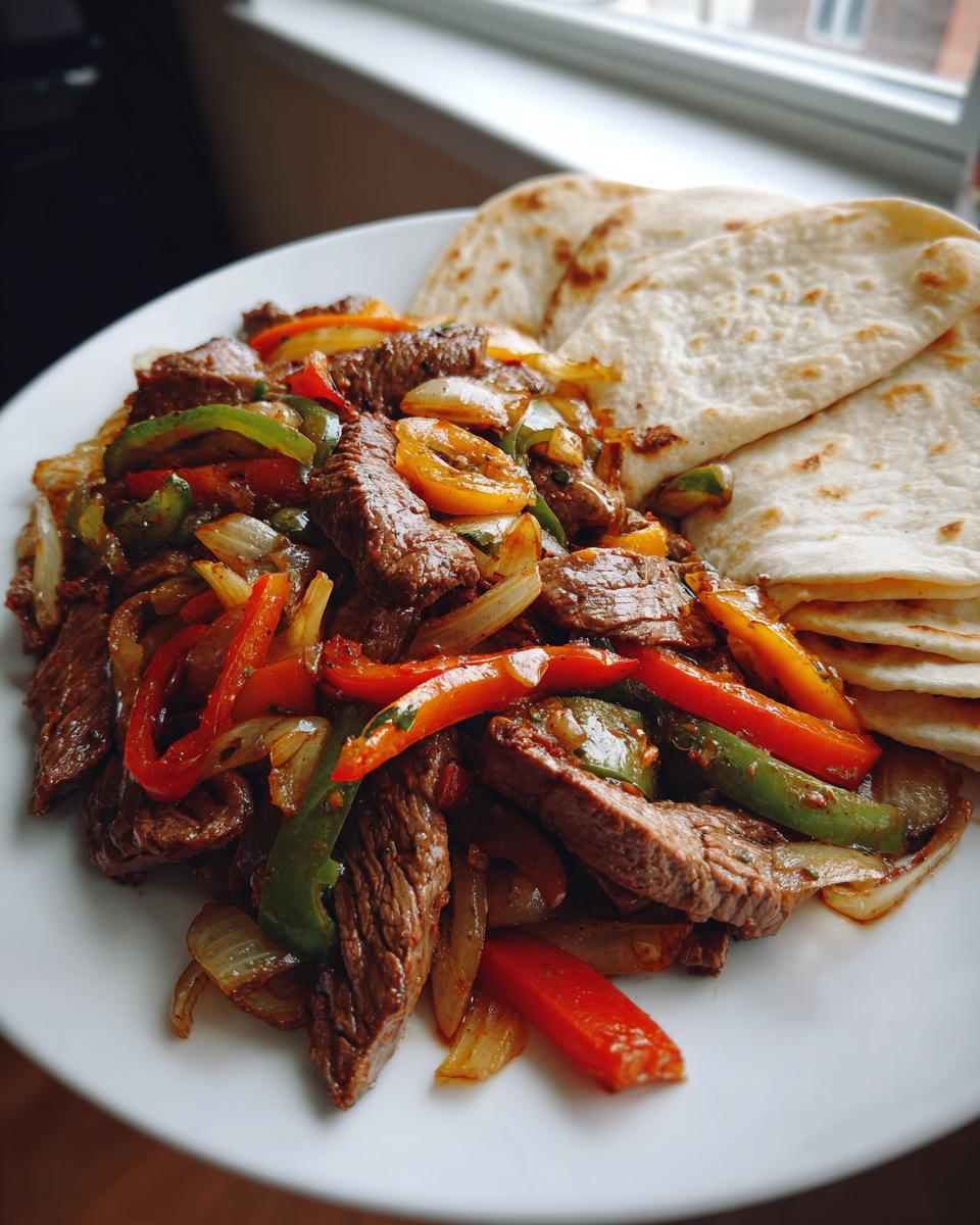 Steak Fajitas with Peppers and Onions - detail 3
