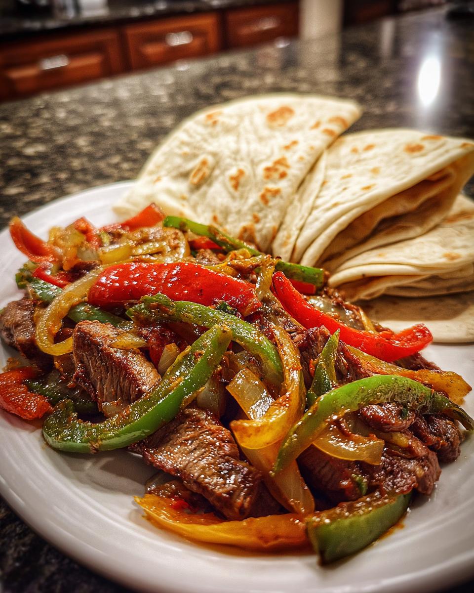 Steak Fajitas with Peppers and Onions - detail 4