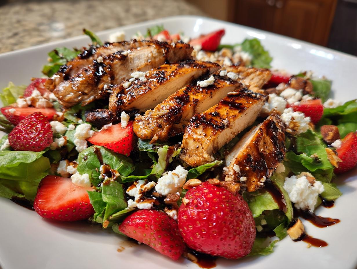 Strawberry Grilled Chicken Salad