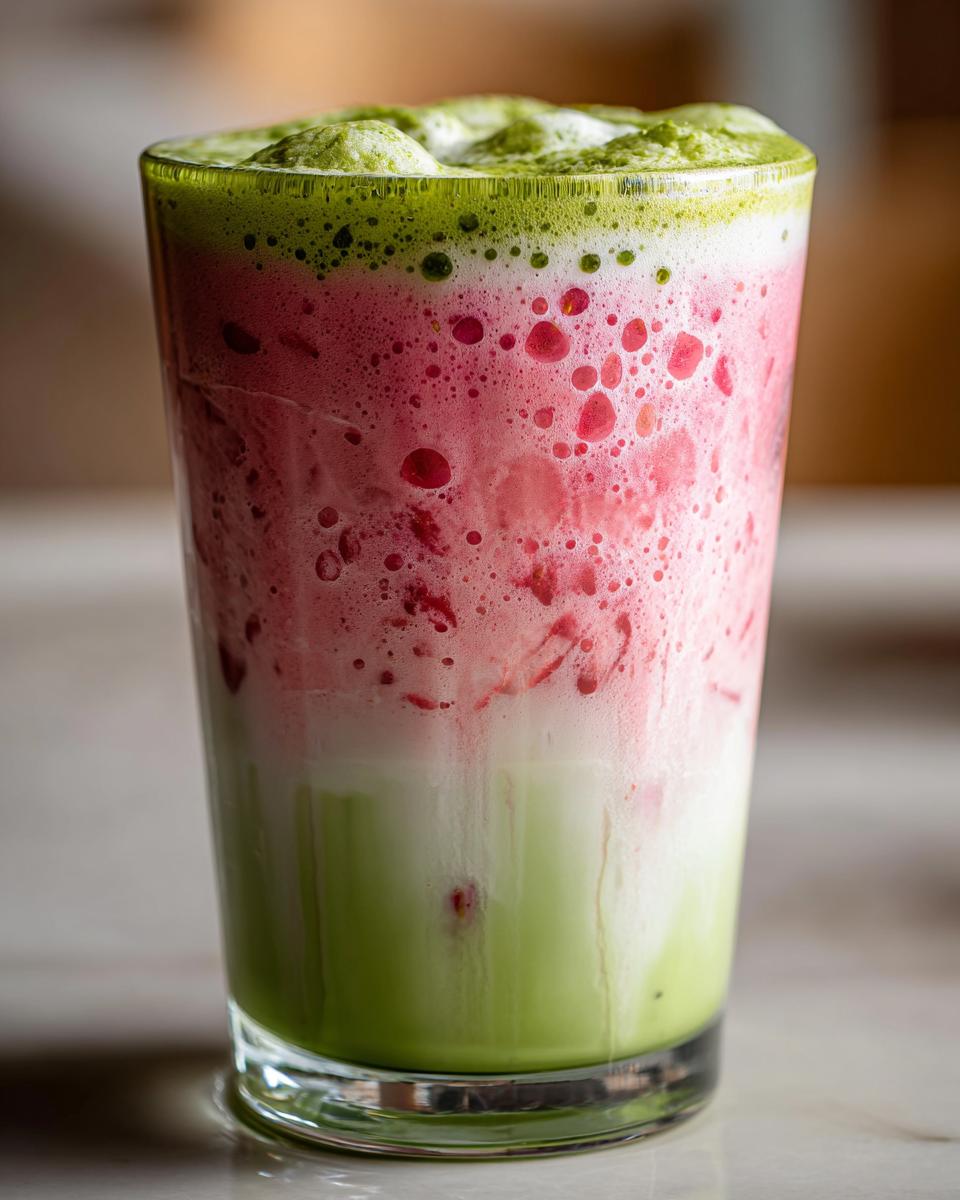 5-Minute Strawberry Matcha Latte Recipe for a Blissful Sip 4 Strawberry Matcha Latte - detail 1