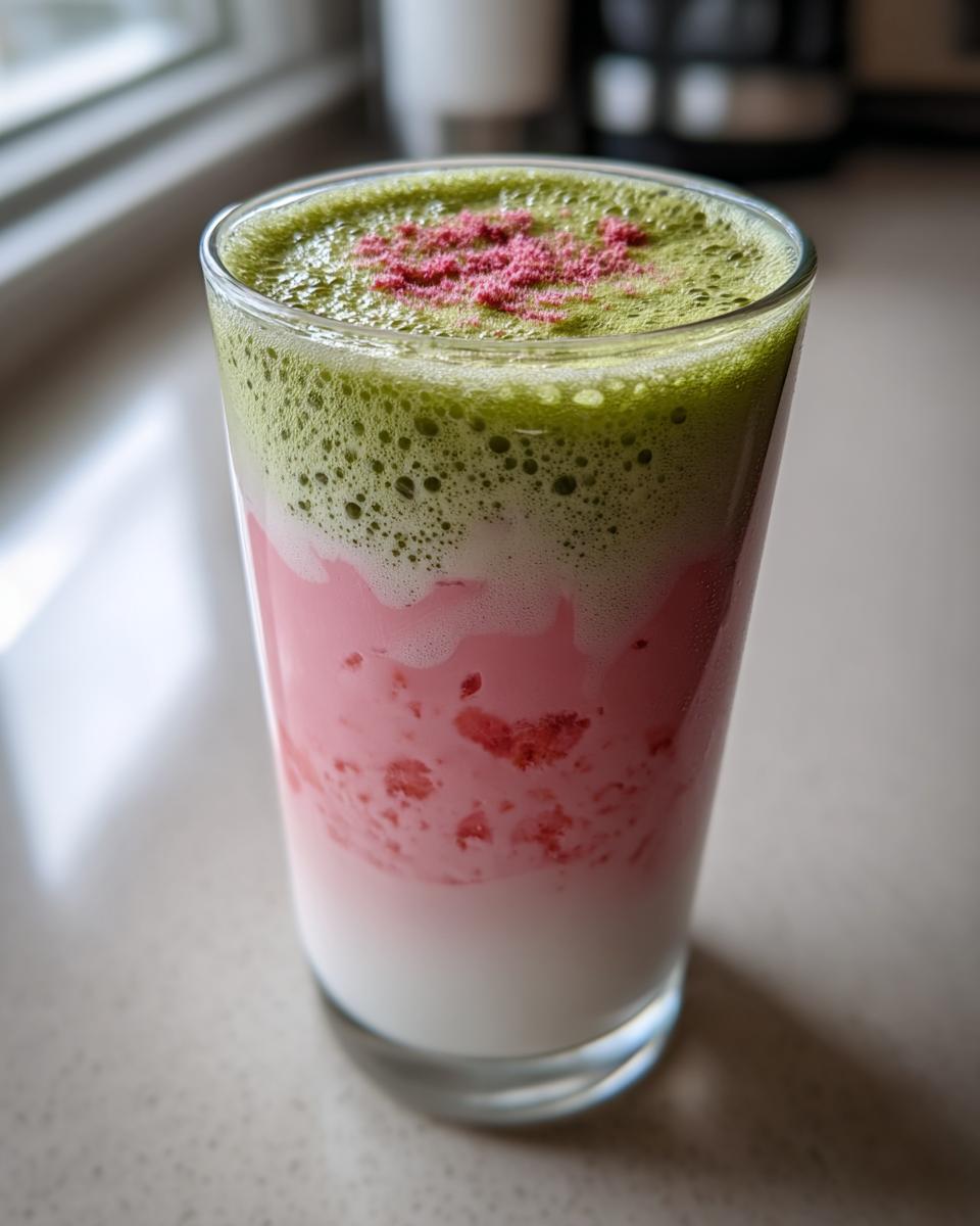 5-Minute Strawberry Matcha Latte Recipe for a Blissful Sip 5 Strawberry Matcha Latte - detail 2