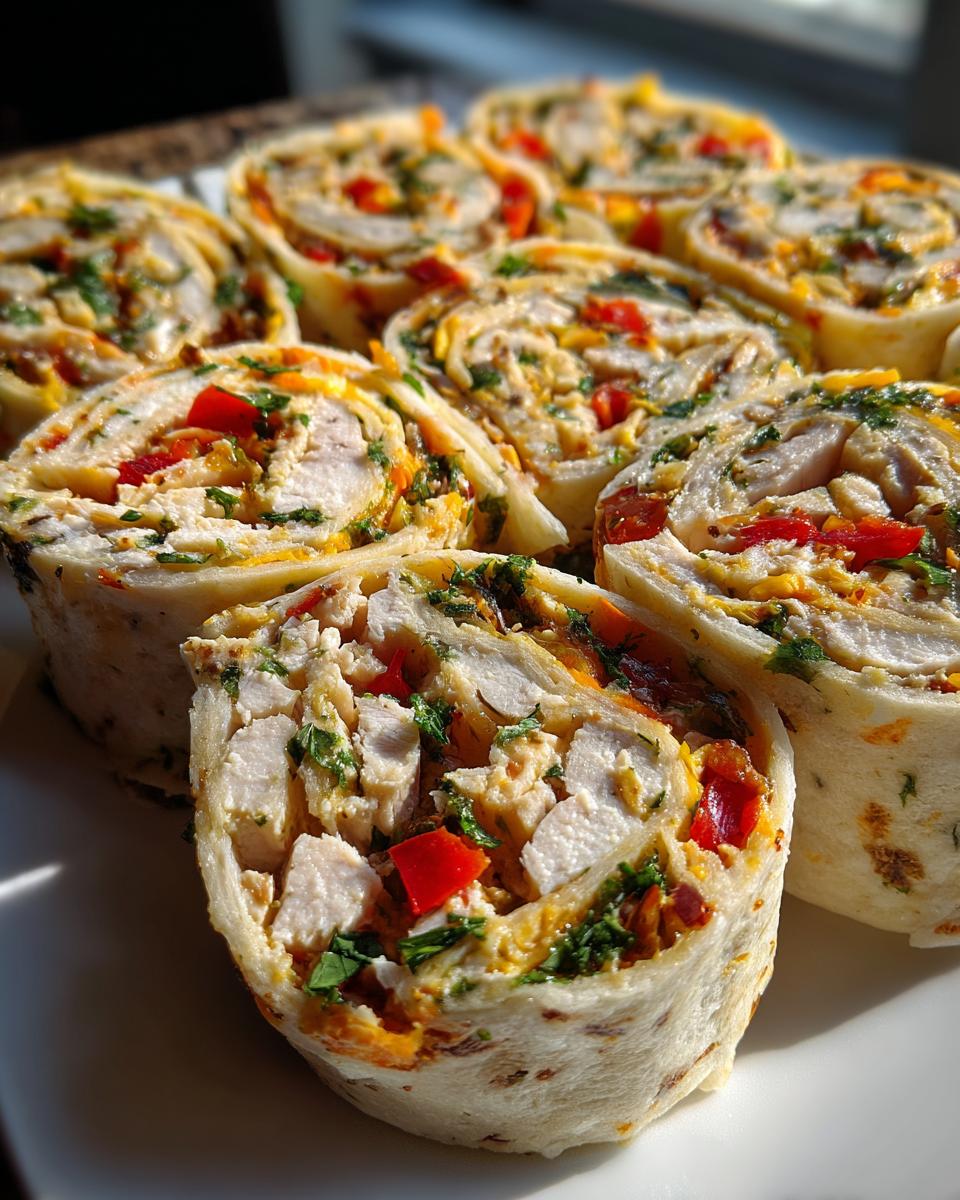 Turkey and Cream Cheese Mexican Pinwheels - detail 1