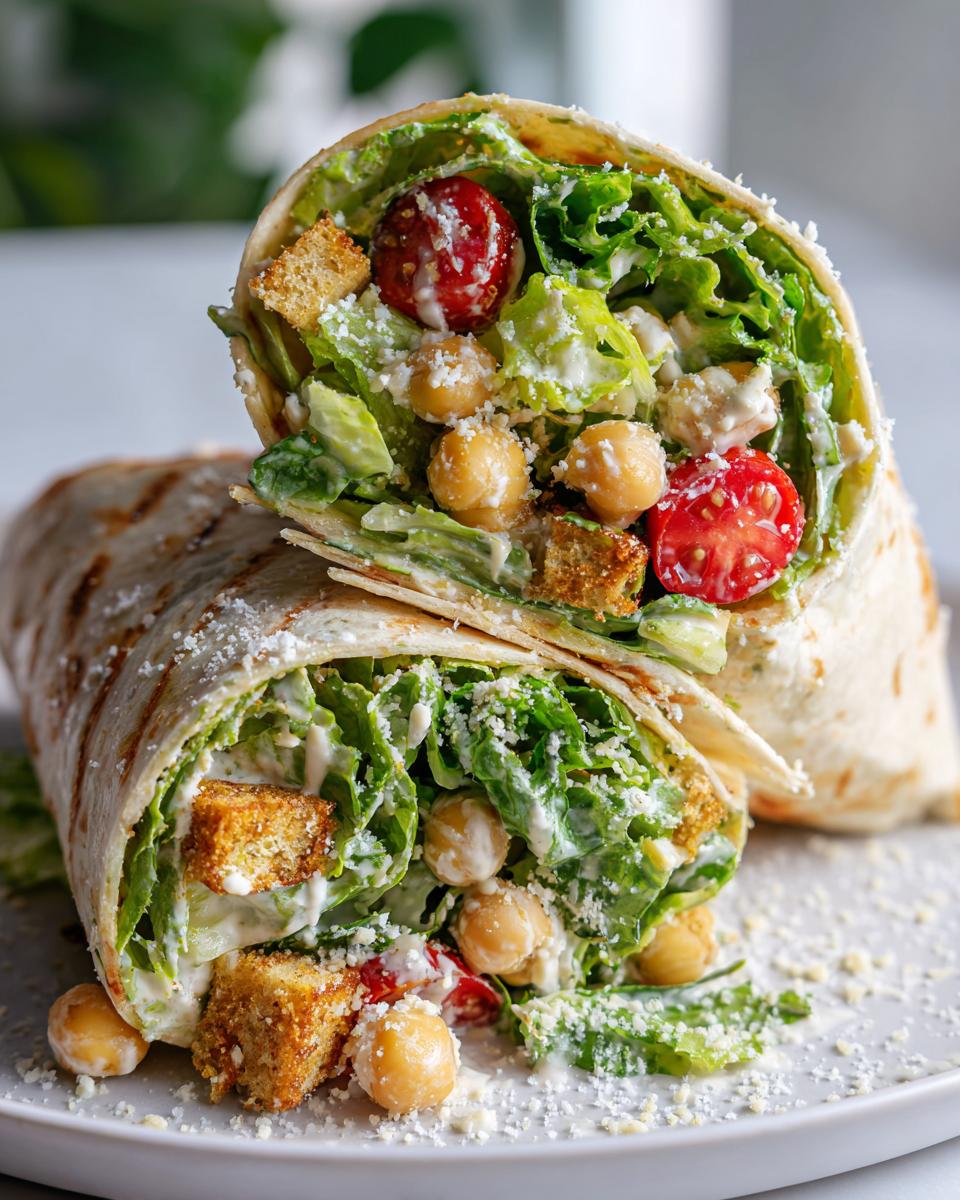 Vegan Caesar Salad Wrap: 5-Minute Crunchy Bliss You Need 6 Vegan Caesar Salad Wrap - detail 2