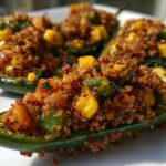 5-Ingredient Vegan Quinoa and Veggie Stuffed Jalapeños 8 Vegan Quinoa and Veggie Stuffed Jalapeños