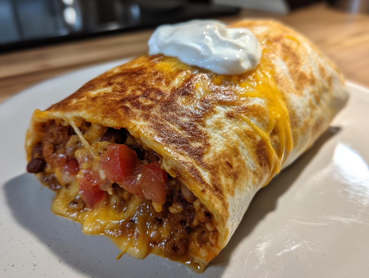 Vegetarian Bean and Cheese Burritos