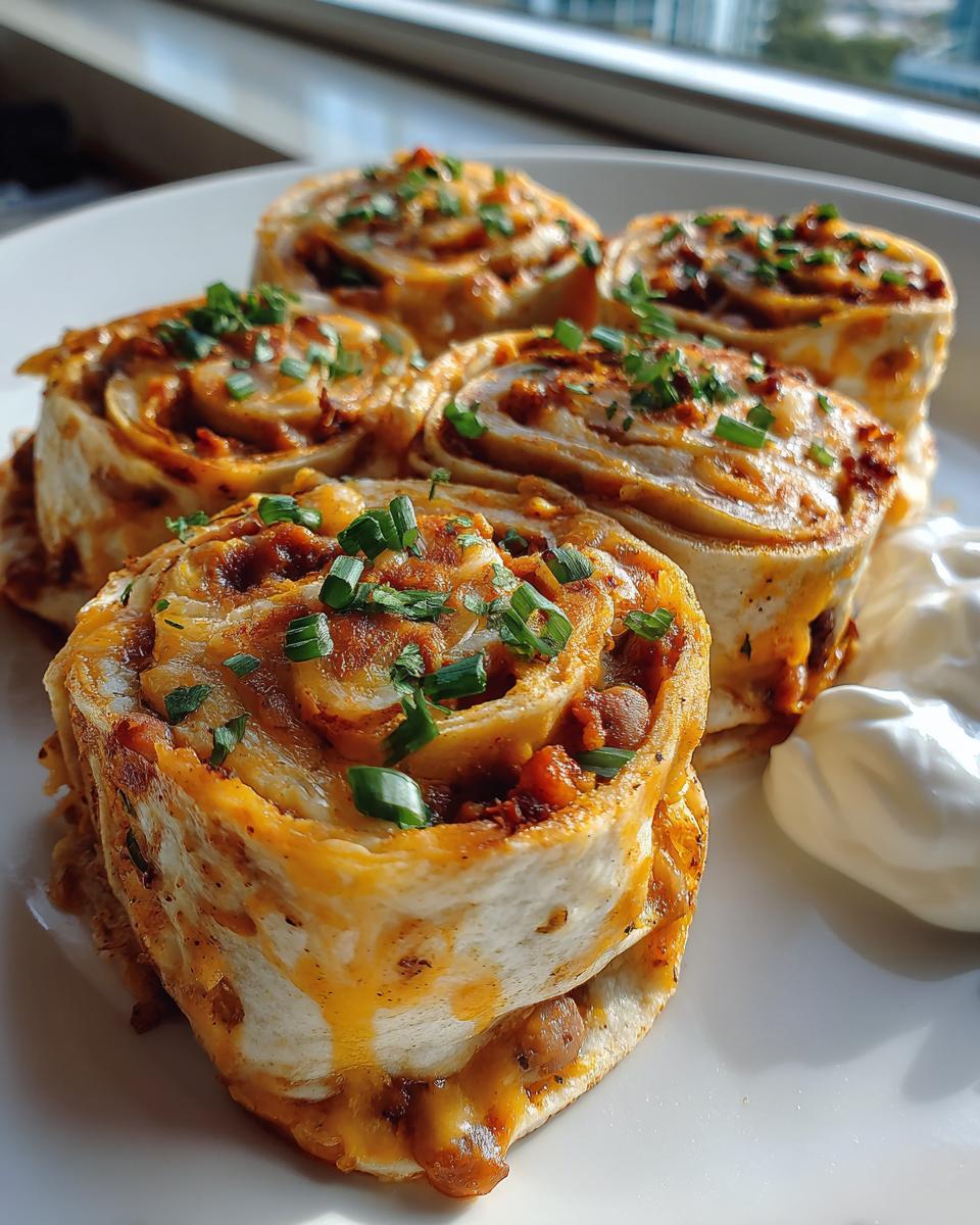 5-Minute Vegetarian Bean and Cheese Pinwheels - Irresistibly Easy 4 Vegetarian Bean and Cheese Pinwheels - detail 1