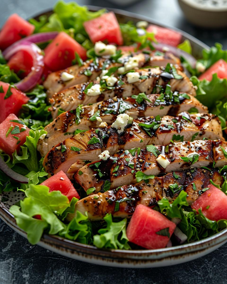 Juicy 30-Minute Watermelon Grilled Chicken Salad You’ll Crave 7 Watermelon Grilled Chicken Salad - detail 3