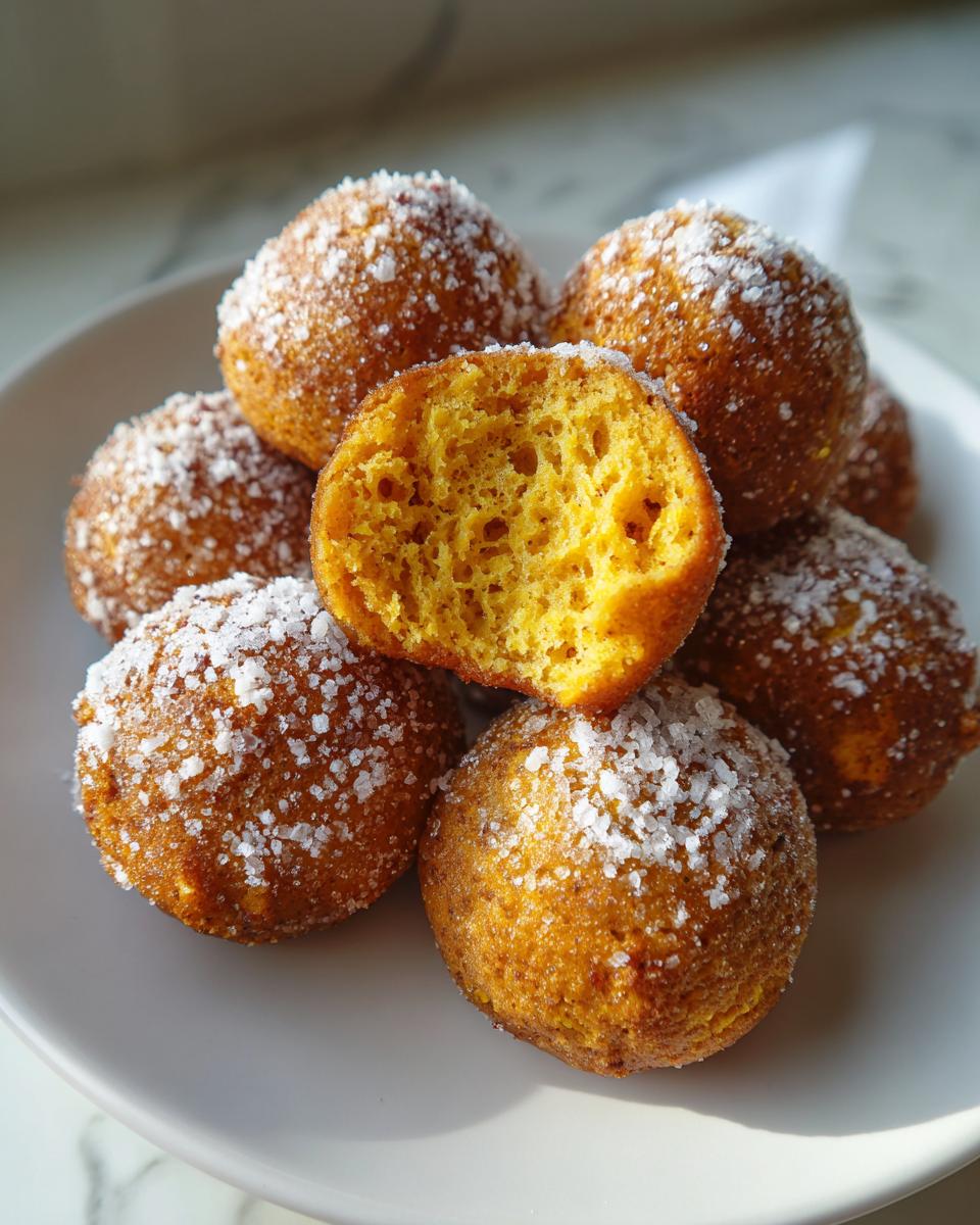 5-ingredient baked Pumpkin Donut Holes - detail 2