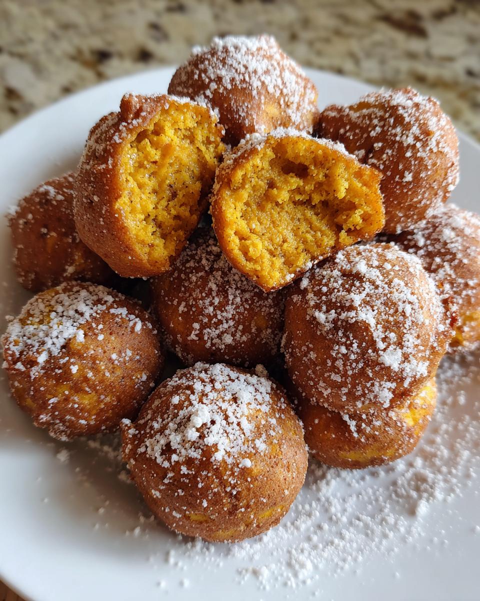 5-ingredient baked Pumpkin Donut Holes - detail 3