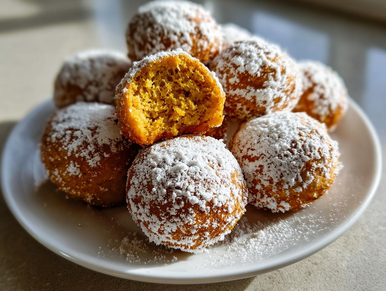 5-ingredient baked Pumpkin Donut Holes