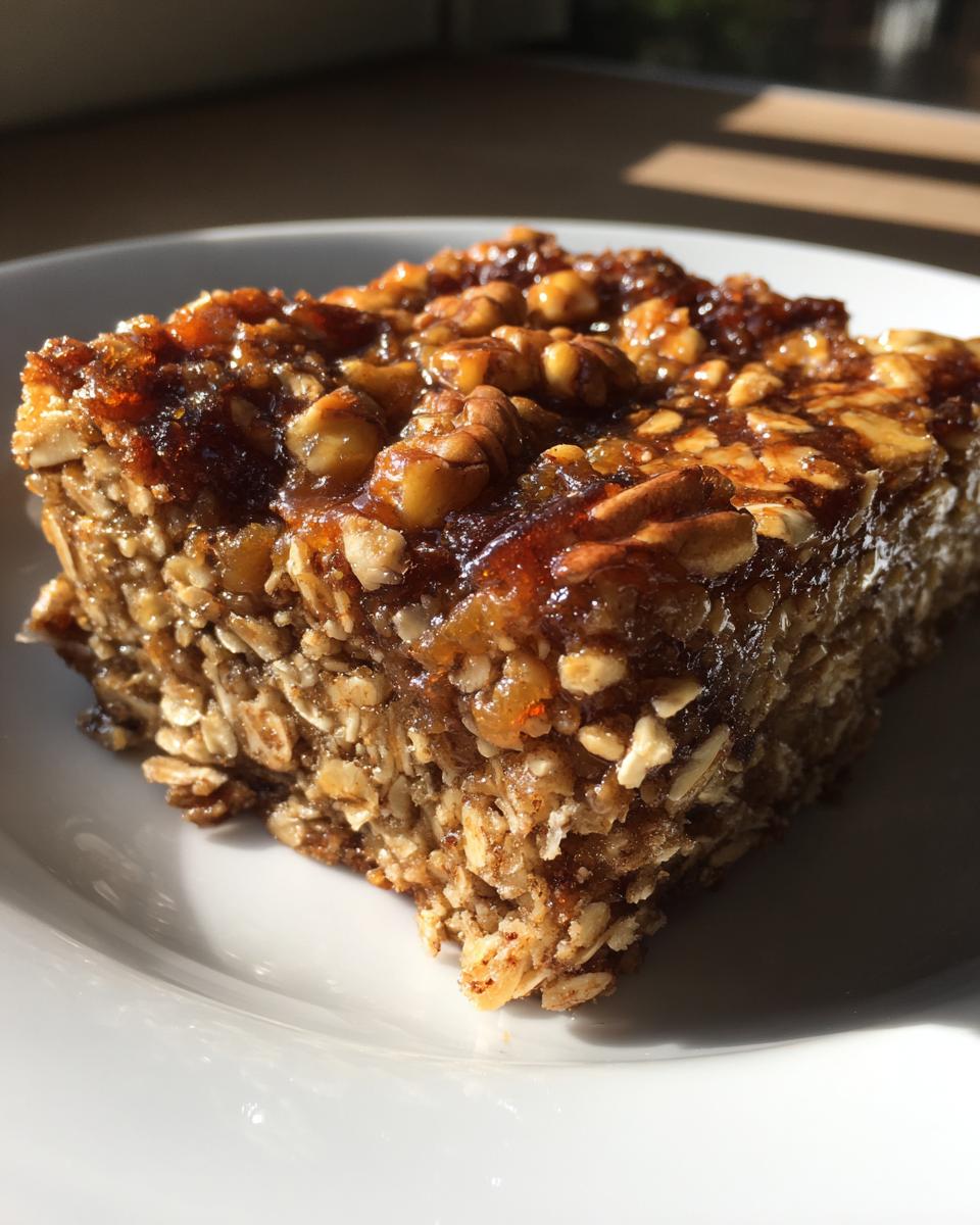 Apple Date and Walnut Bars - detail 4