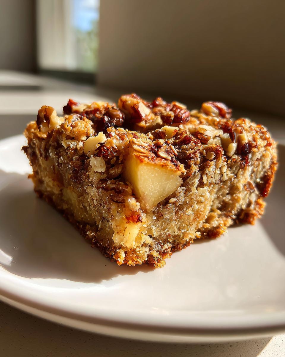 Apple Pecan Breakfast Bars - detail 2