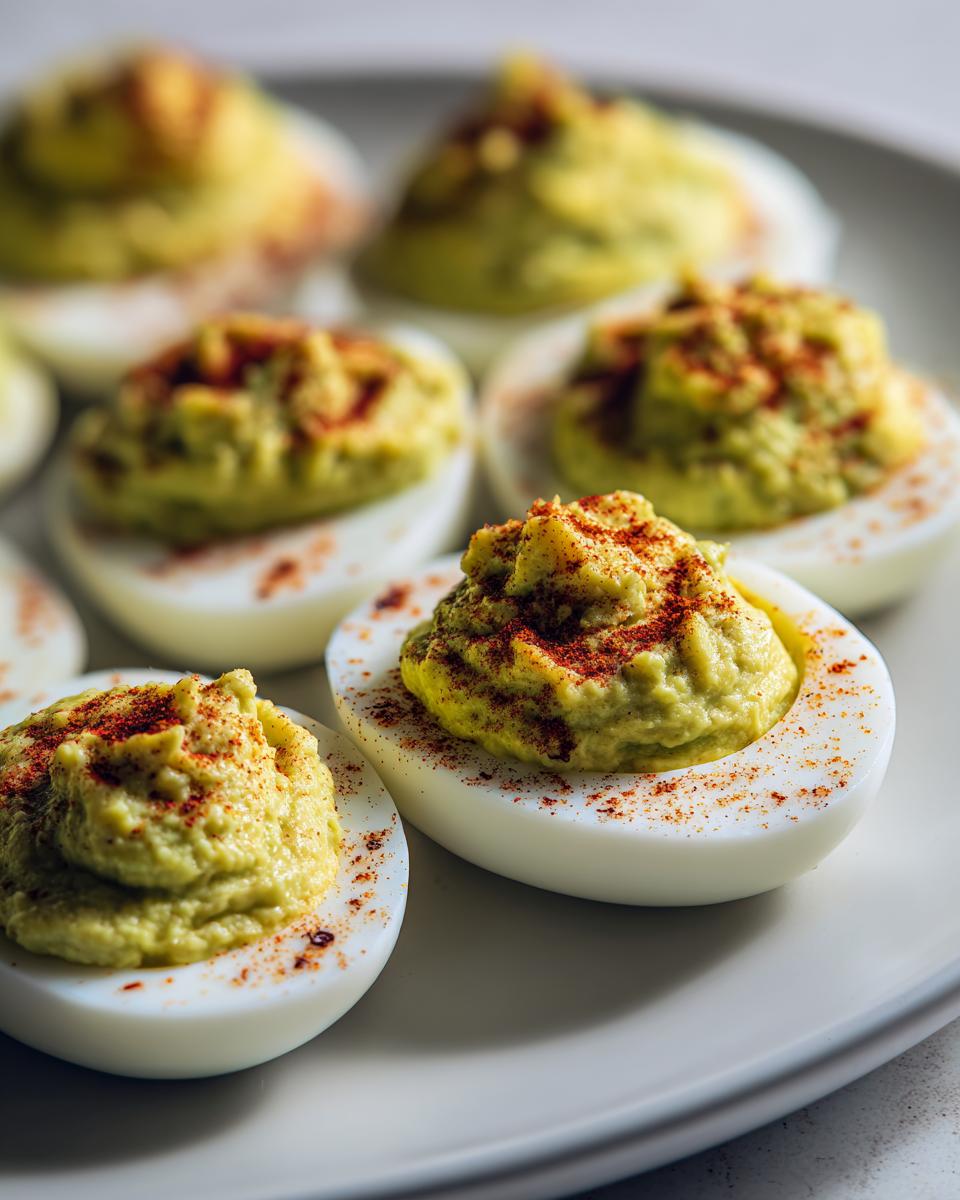 Avocado Deviled Eggs - detail 2