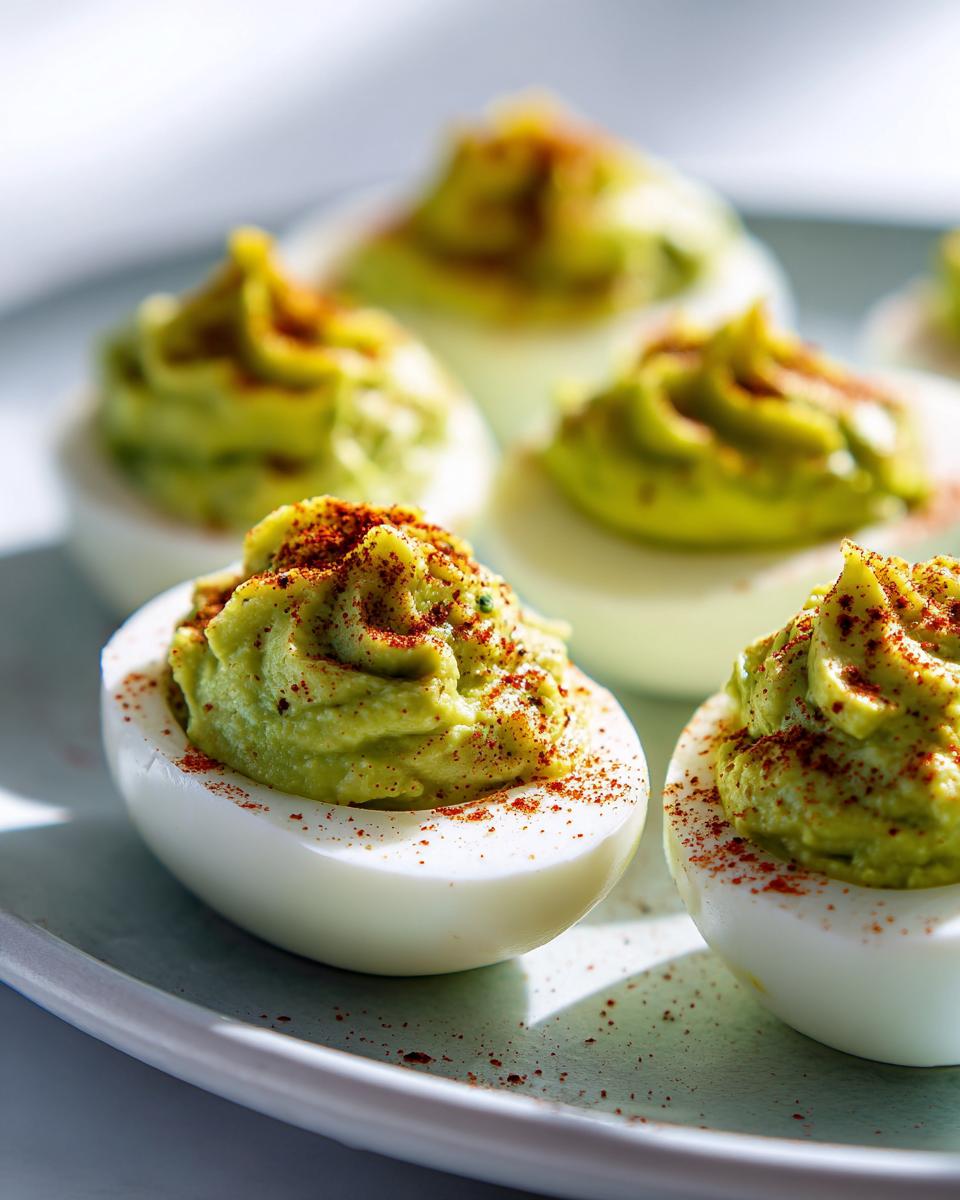 Avocado Deviled Eggs - detail 3