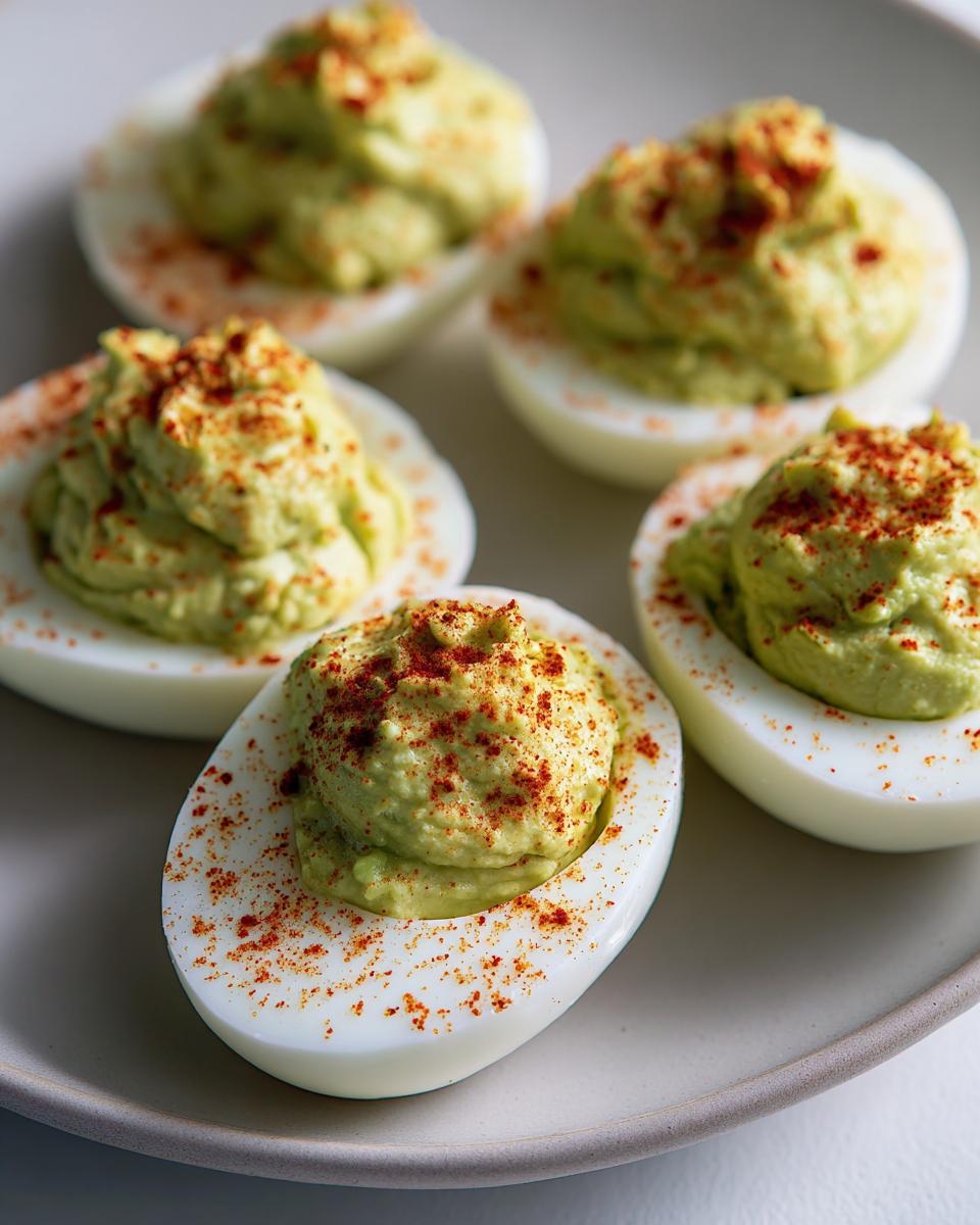 Avocado Deviled Eggs - detail 4