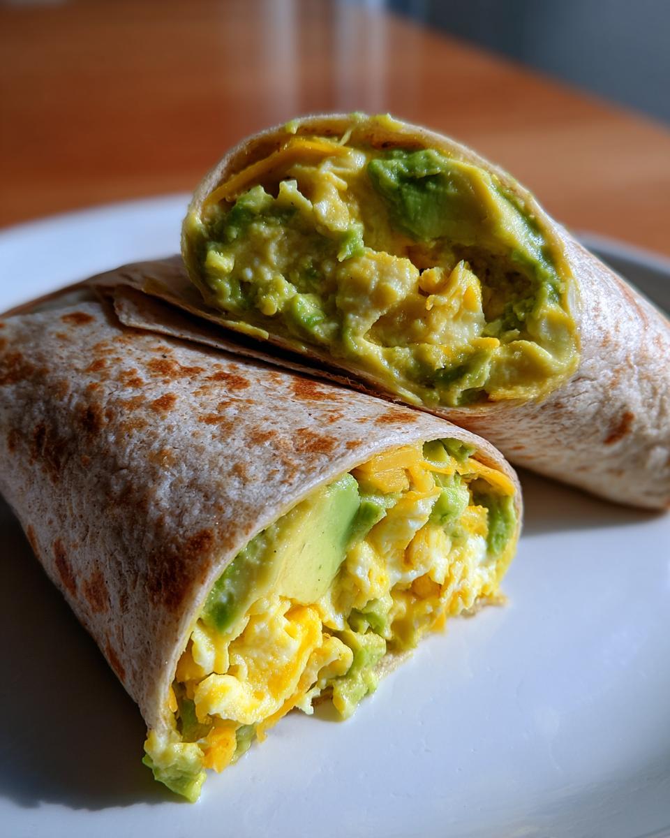 Avocado and Egg Breakfast Burrito - detail 1