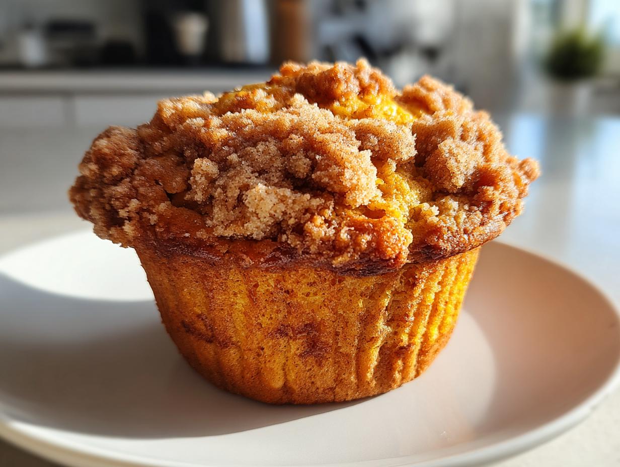 Bakery-Style Pumpkin Muffins (with brown-sugar crumble)