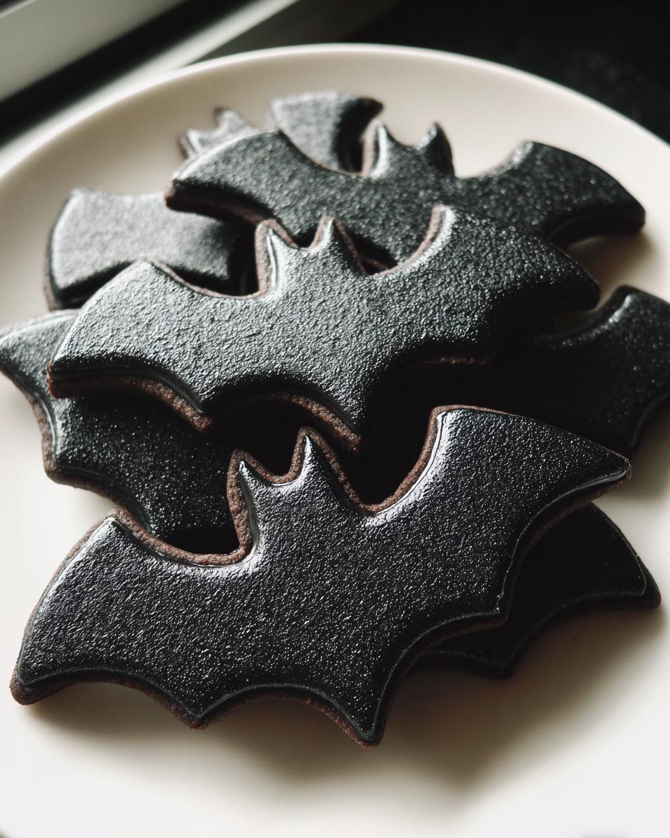 51 Irresistible Bat Silhouette Cookies That Steal the Show 5 Bat Silhouette Cookies - detail 1