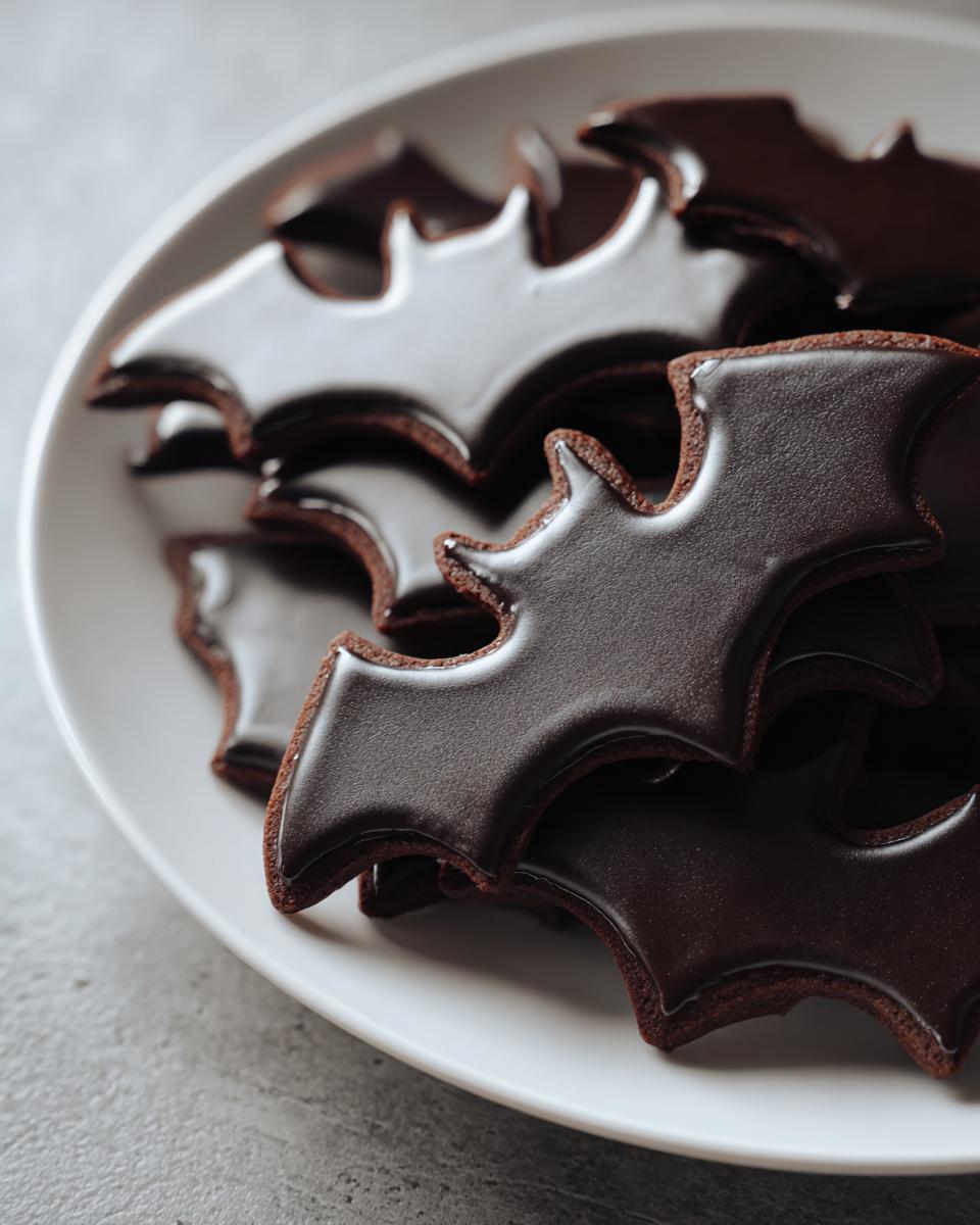 51 Irresistible Bat Silhouette Cookies That Steal the Show 6 Bat Silhouette Cookies - detail 2