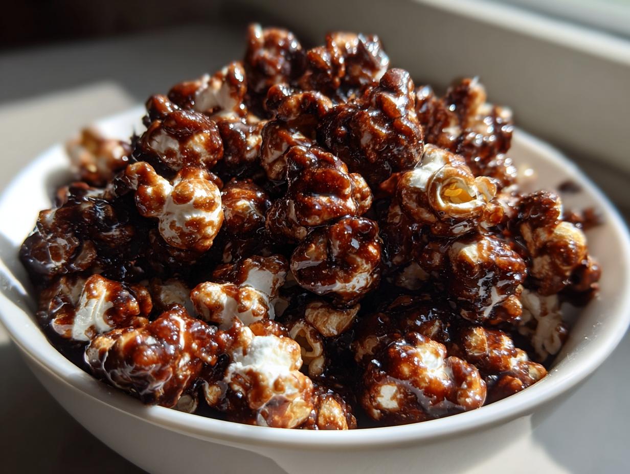 Black Cocoa Caramel Corn
