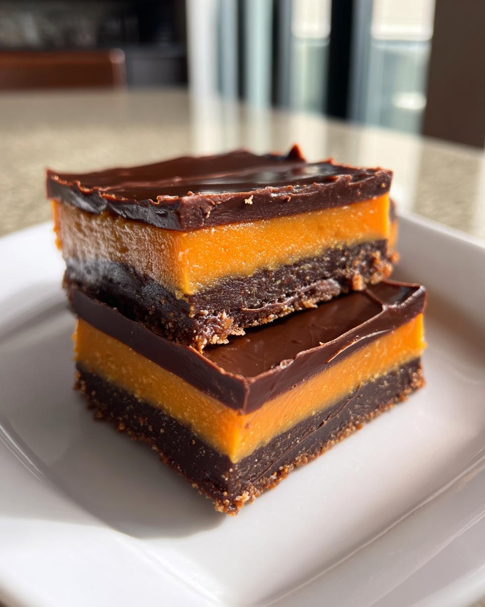 Spooky 2-Layer Black and Orange Layered Fudge 5 Black and Orange Layered Fudge - detail 1