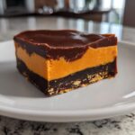 Spooky 2-Layer Black and Orange Layered Fudge 8 Black and Orange Layered Fudge