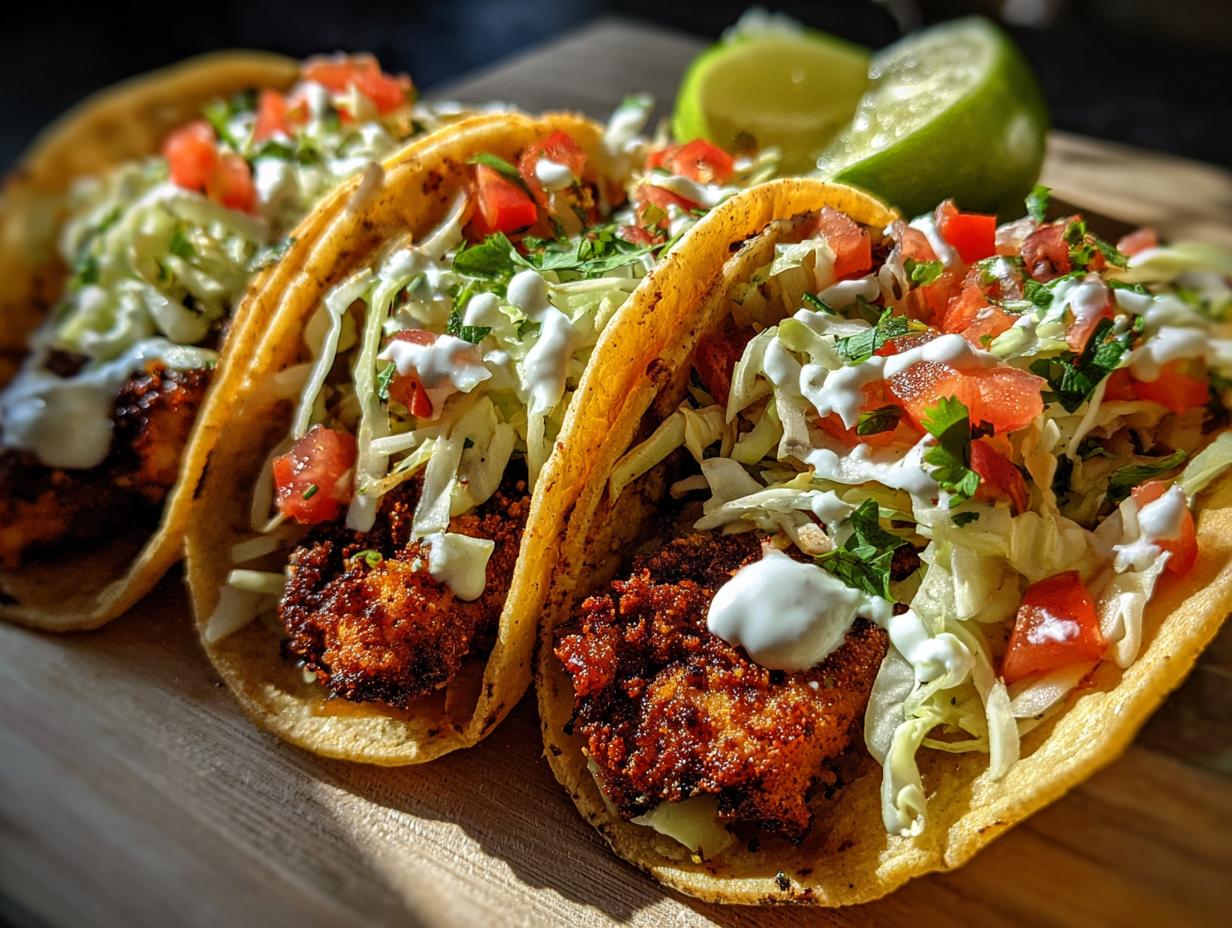 Cajun Blackened Fish Tacos