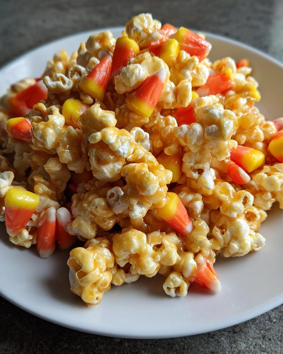 Candy Corn Caramel Popcorn - detail 1