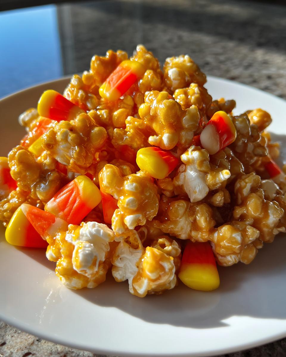 Candy Corn Caramel Popcorn - detail 2
