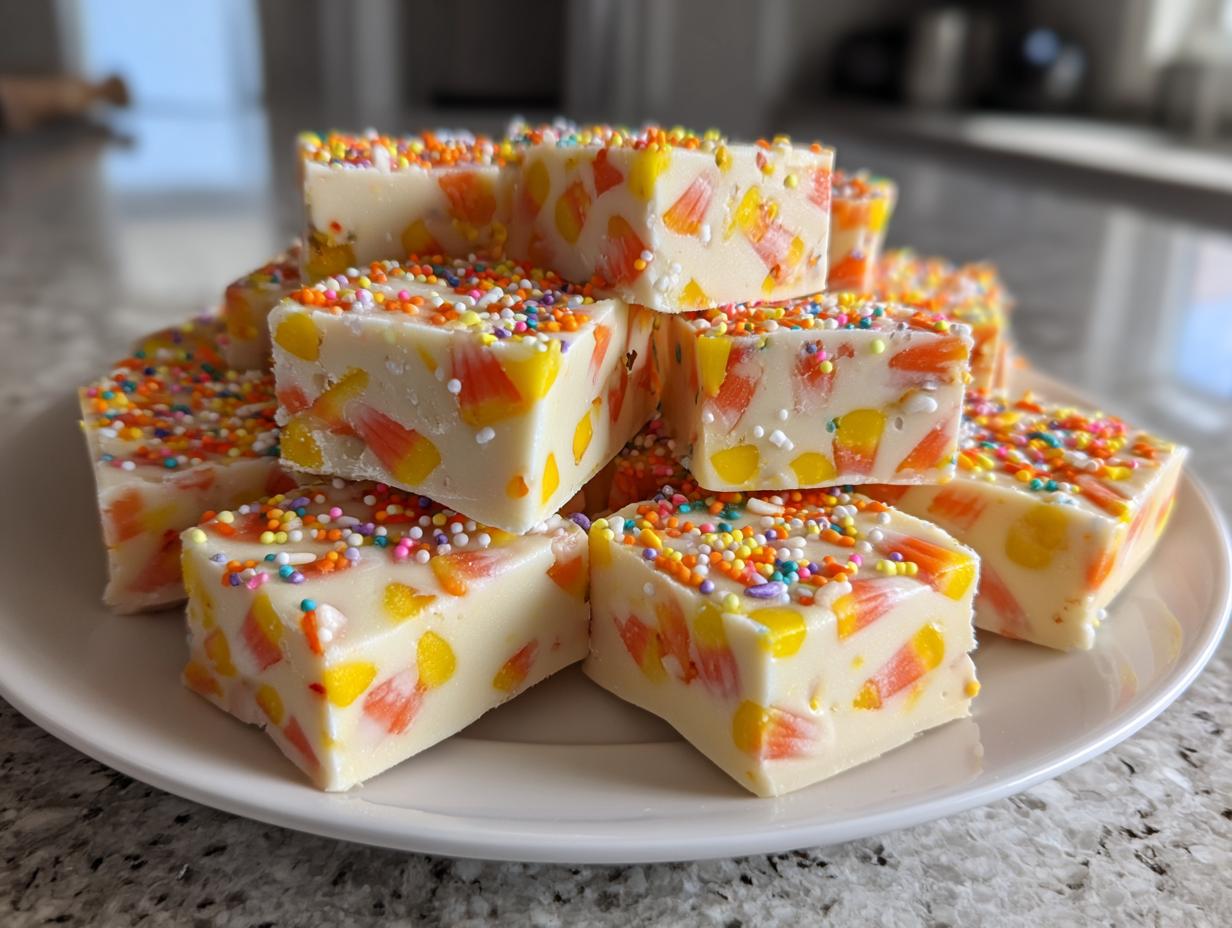 Candy Corn Fudge
