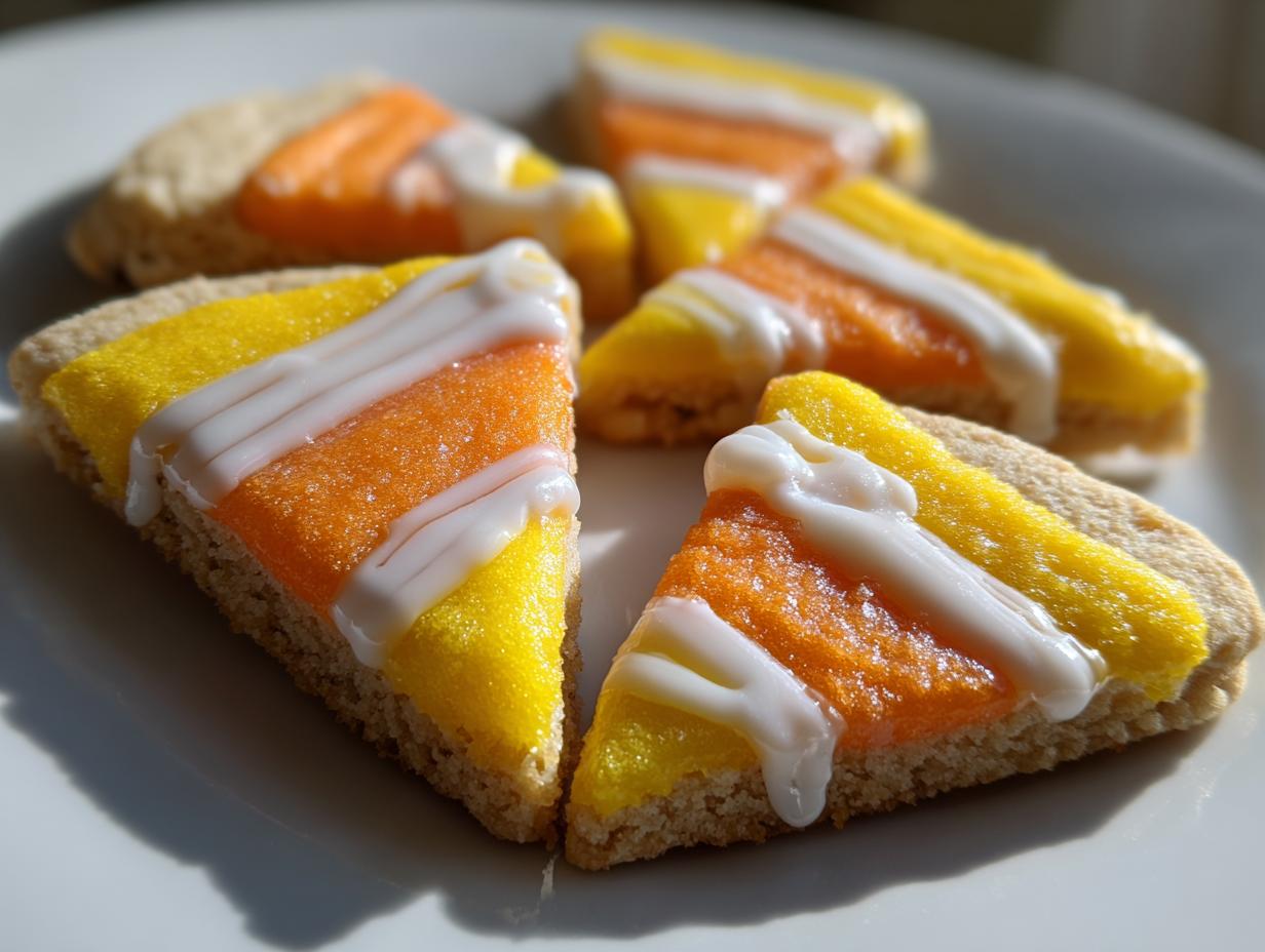 Candy Corn Sugar Cookies