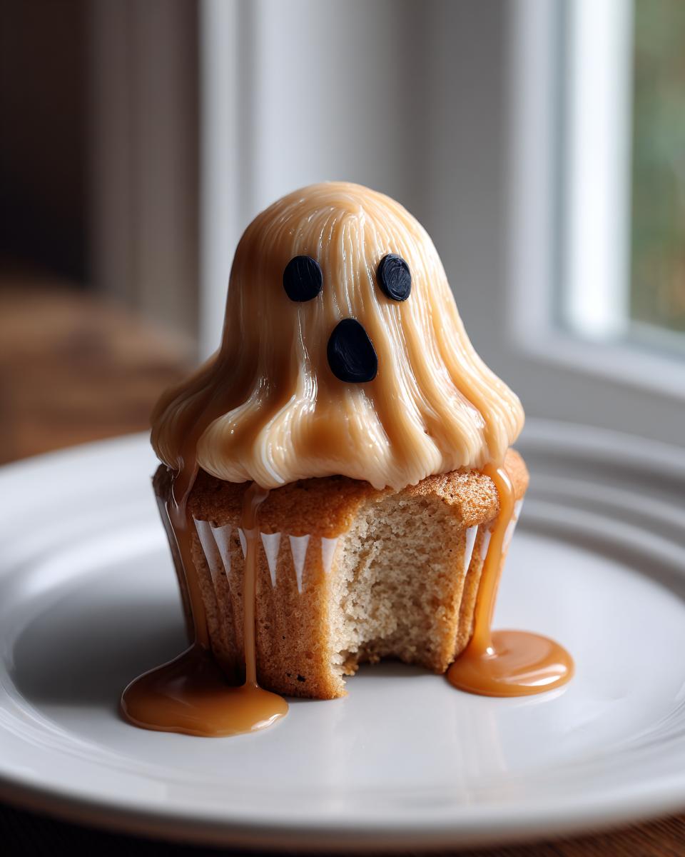 Caramel Ghost Cupcakes - detail 1