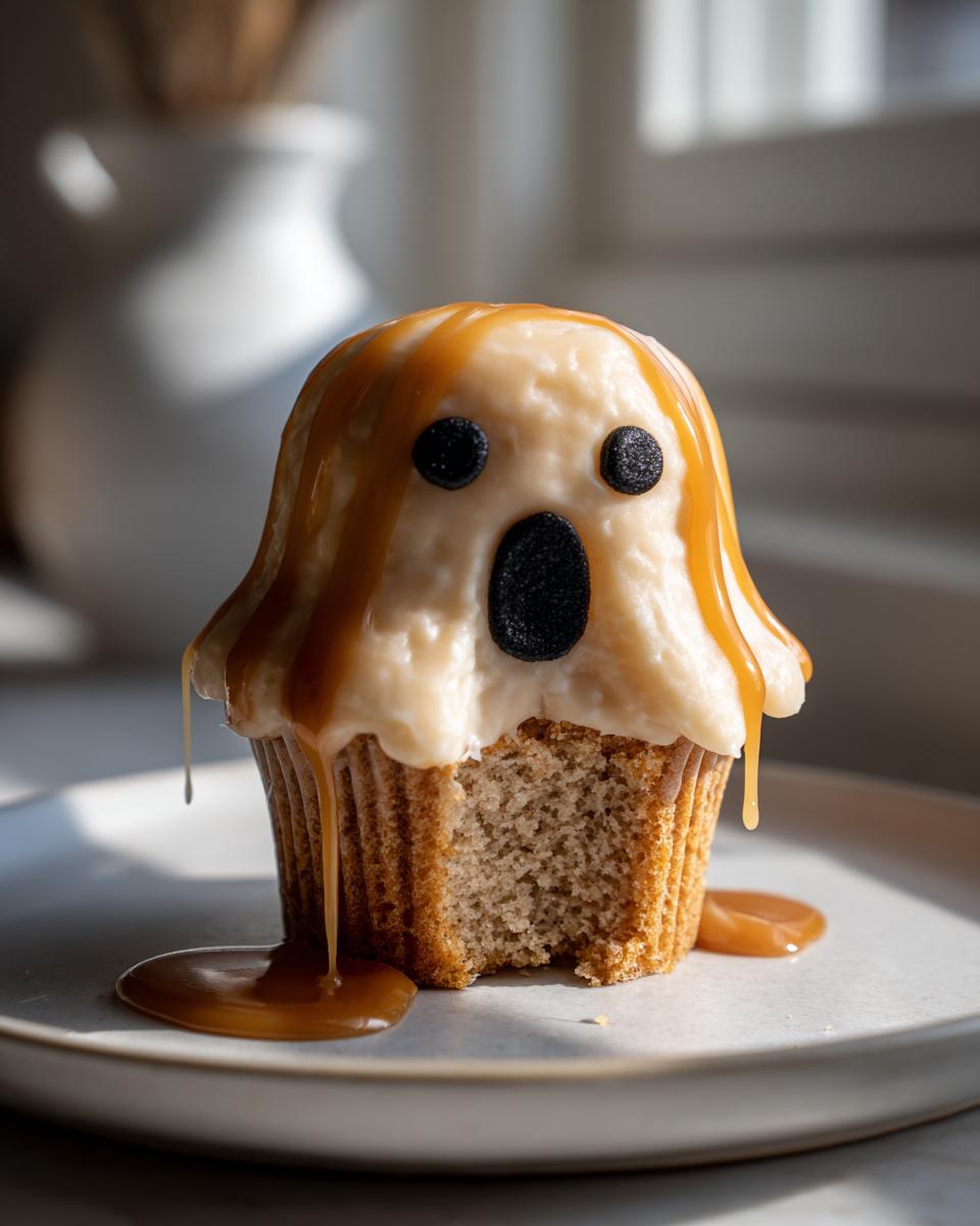 Caramel Ghost Cupcakes - detail 3
