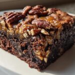 Irresistible Caramel Pecan Brownies with Gooey 3-Layer Magic 8 Caramel Pecan Brownies