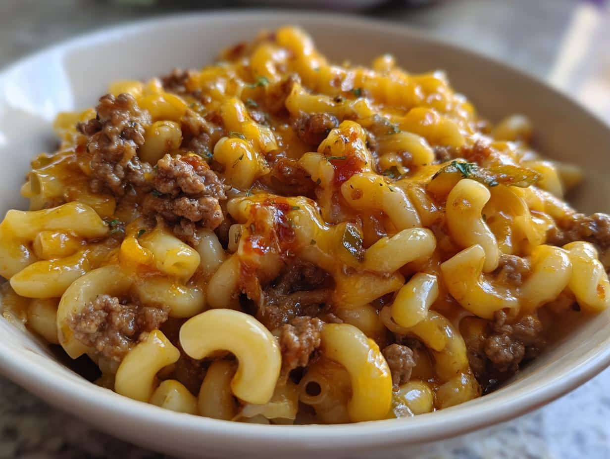 Cheeseburger Mac and Cheese